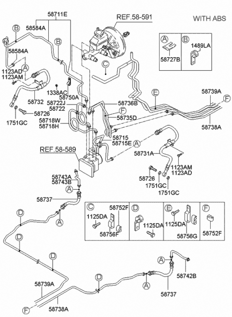 Accent - Brake Fluid Line System