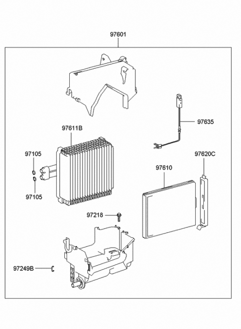A/C SYSTEM-EVAPORATOR