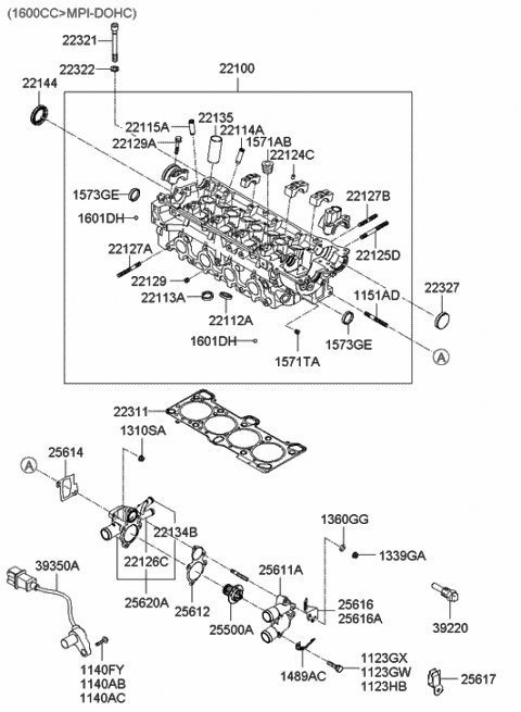 ACCENT CYLINDER HEAD