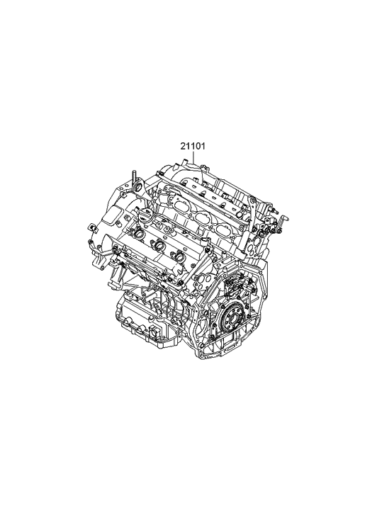 Hyundai Santa Fe Engine 3.3L Lambda