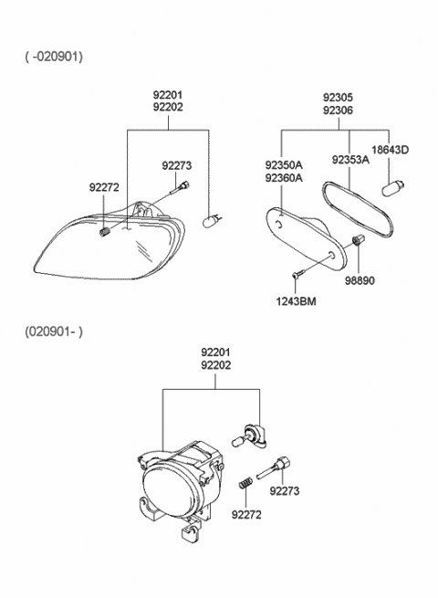 Accent Lamps Assy
