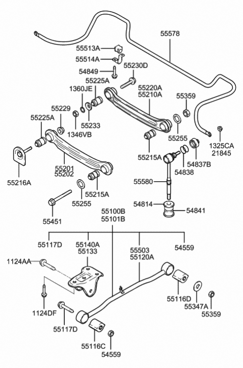 REAR SUSPENSION CONTROL ARM