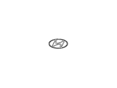86300 Emblem-Back side Hyundai Logo