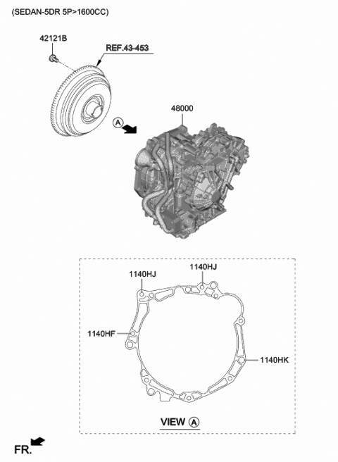 Hyundai Accent Gear Box - Auto.