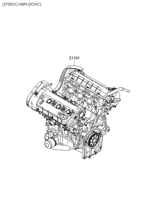 Hyundai Santa Fe Engine 2.7L