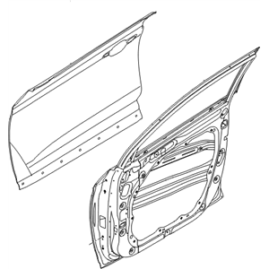 Hyundai Tucson front door panel Front Right H