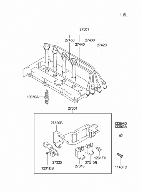 ACCENT SPARK PLUG & CABLE